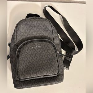 Michael Kors black Cooper Logo Sling Pack